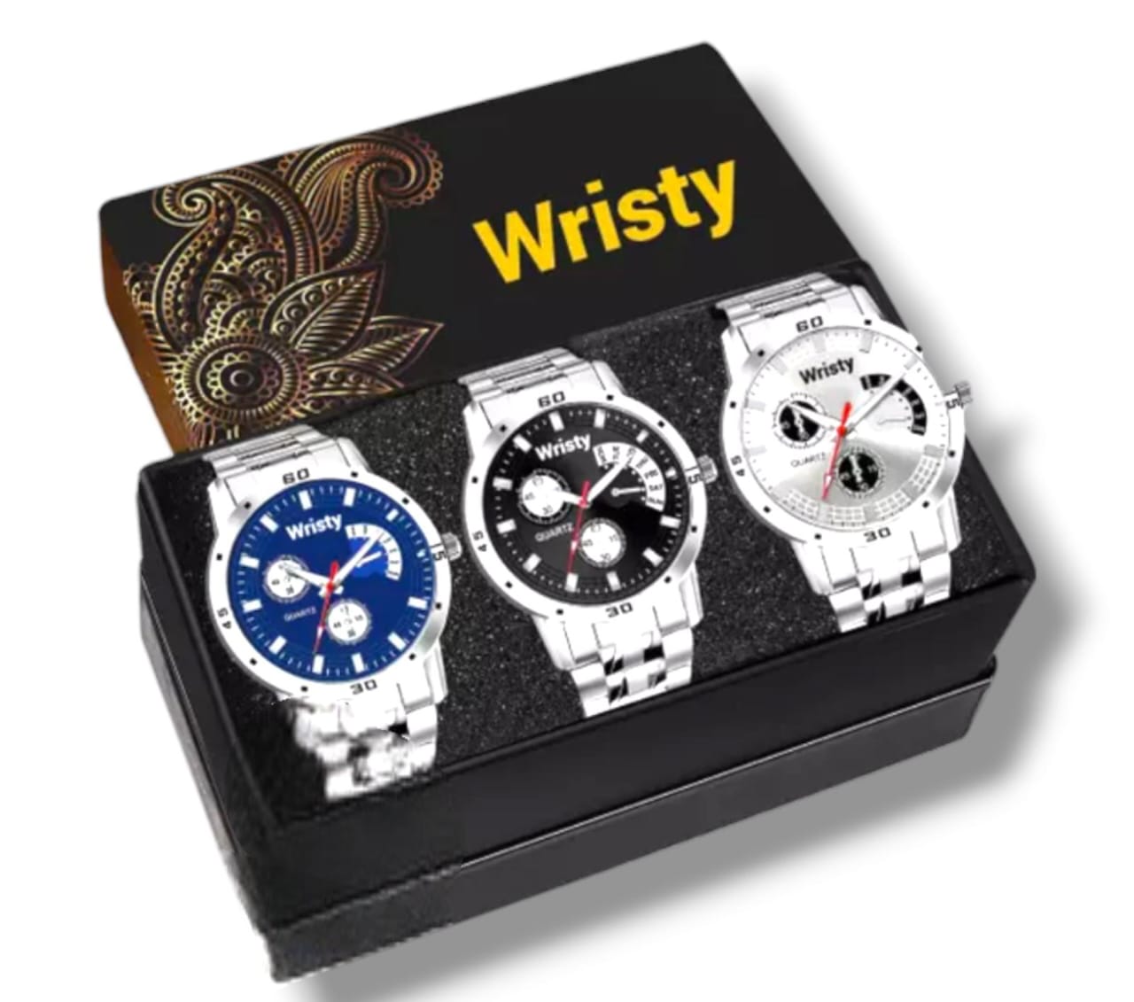 New style designer combo of three watches analog watch for boys and mens